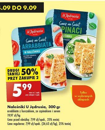 Biedronka Naleśniki arrabbiata oferta