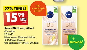 Biedronka Krem nawilżający 5w1 upiększający cera jasna oferta