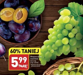 ALDI Winogrono zielone bezpestkowe 1 kg oferta
