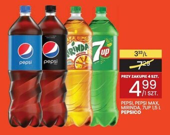 Wafelek PEPSI, PEPSI MAX, MIRINDA, 7UP 1,5 L PEPSICO oferta