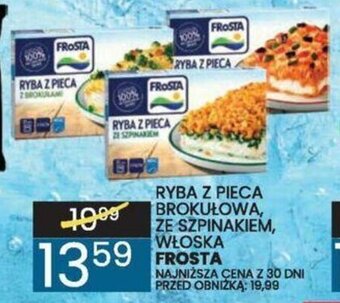 Wafelek RYBA Z PIECA BROKUŁOWA, ZE SZPINAKIEM, WŁOSKA FROSTA oferta