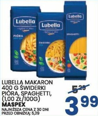 Wafelek LUBELLA MAKARON 400 G MASPEX oferta