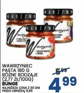 Wafelek WAWRZYNIEC PASTA 180 G BUNGE oferta