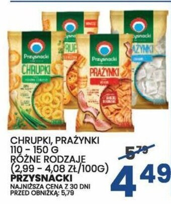 Wafelek CHRUPKI PRAŻYNKI 110-150 G PRZYSNACKI oferta