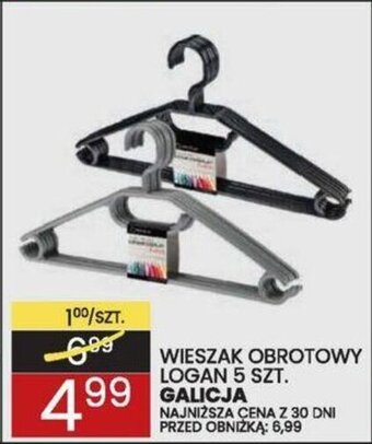 Wafelek WIESZAK OBROTOWY LOGAN 5 SZT. GALICJA oferta