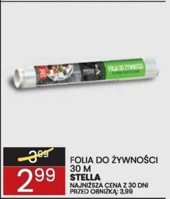Wafelek FOLIA DO ŻYWNOŚCI 30 M STELLA oferta