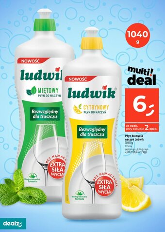 Dealz Płyn do mycia naczyń Ludwik 1040g oferta