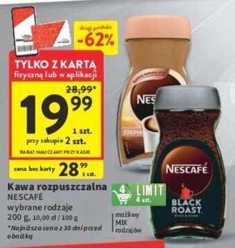 Intermarche Kawa rozpuszczalna NESCAFÉ 200g oferta