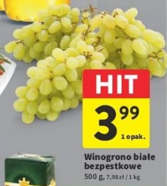 Intermarche Winogrono biate bezpestkowe 500 g oferta