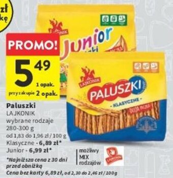 Intermarche Paluszki LAJKONIK 280-300 g oferta