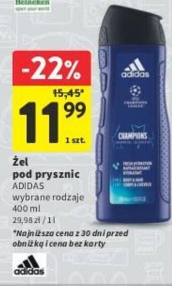 Intermarche Żel pod prysznic ADIDAS 400ml oferta