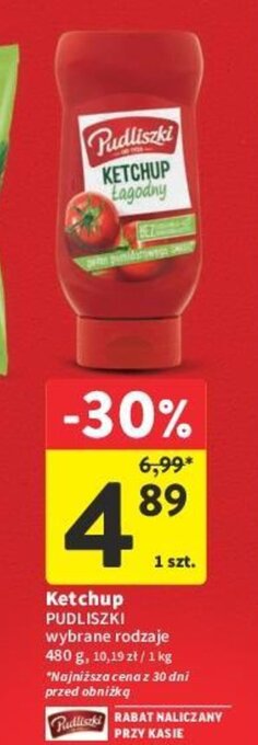 Intermarche Ketchup PUDLISZKI 480g oferta