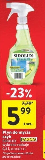 Intermarche Płyn do mycia szyb SIDOLUX oferta