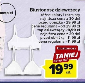 Biustonosz dziewczęcy