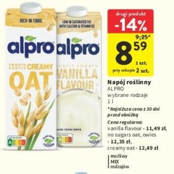 Intermarche ALPRO Napój roślinny 1 l oferta