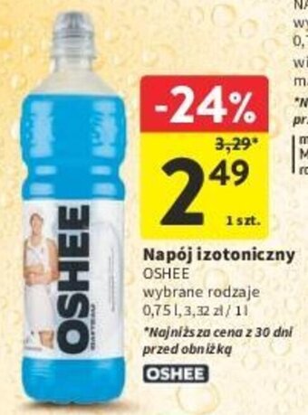 Intermarche OSHEE Napój izotoniczny 0,75 l oferta