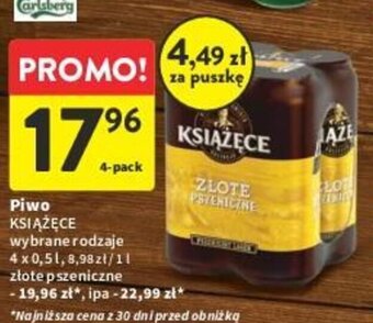 Intermarche KSIĄŻĘCE Piwo 4 x 0,5 l oferta