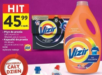 Intermarche VIZIR Płyn do prania 2,4 l / Kapsułki do prania 25-30 szt. oferta