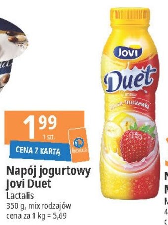 E.Leclerc Napój jogurtowy Jovi Duet Lactalis 350 g oferta