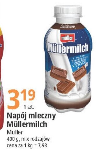 E.Leclerc Napój mleczny Müllermilch Müller 400 g oferta