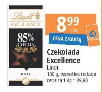 E.Leclerc Czekolada Excellence Lindt 100 g oferta