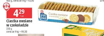 E.Leclerc Ciastka owsiane w czekoladzie 220 g oferta