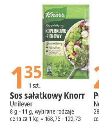 E.Leclerc Sos sałatkowy Knorr Unilever 8-11g oferta