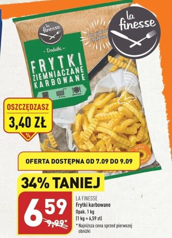 ALDI Frytki karbowane 1 kg oferta
