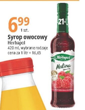 E.Leclerc Syrop owocowy Herbapol 420ml oferta