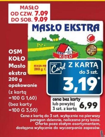 Kaufland OSM KOŁO Masło ekstra 200 g oferta
