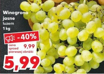 Kaufland Winogrona jasne 1 kg oferta