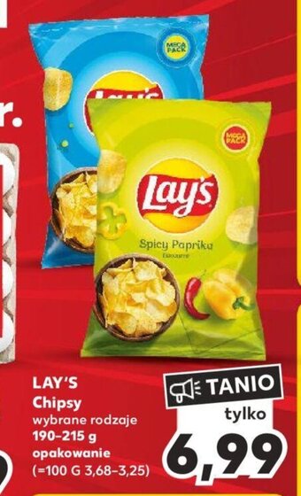 Kaufland LAY'S Chipsy 190-215 g oferta