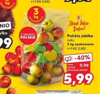 Kaufland Polskie jabłka miks 3 kg oferta