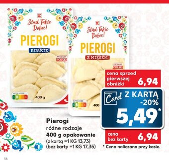 Kaufland Pierogi 400 g oferta