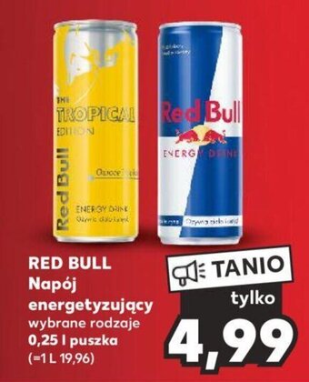Kaufland RED BULL Napój energetyzujący 0,25 l oferta