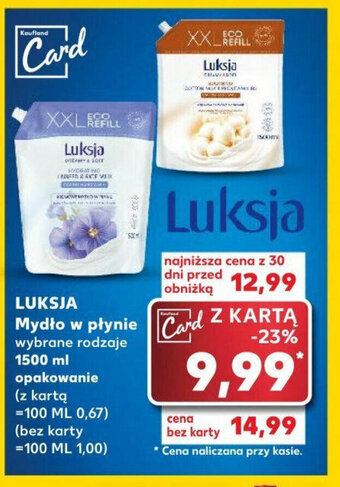 Kaufland LUKSJA Mydło w płynie 1500 ml oferta
