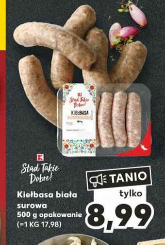 Kaufland Kiełbasa biała surowa 500 g oferta