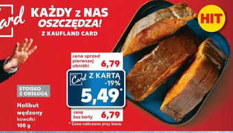 Kaufland Halibut wędzony kawałki 100 g oferta