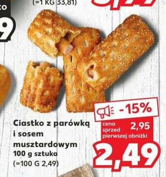 Kaufland Ciastko z parówką i sosem musztardowym 100 g oferta