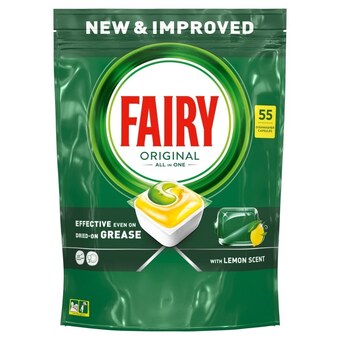 Intermarche Fairy original cytryna tabletki do zmywarki all in one, 55 kapsułek oferta