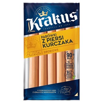 Topaz Krakus parówki z piersi kurczaka drobiowe 200 g oferta