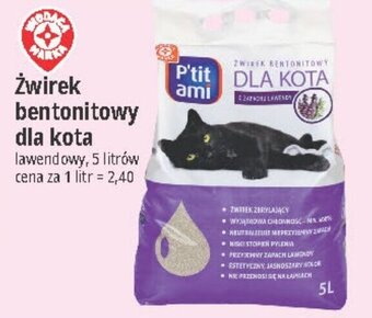 E.Leclerc Żwirek bentonitowy dla kota lawendowy, 5 litrów oferta