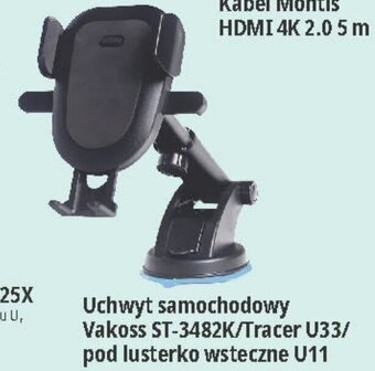 E.Leclerc Uchwyt samochodowy Vakoss ST-3482K/Tracer U33/ pod lusterko wsteczne U11 oferta