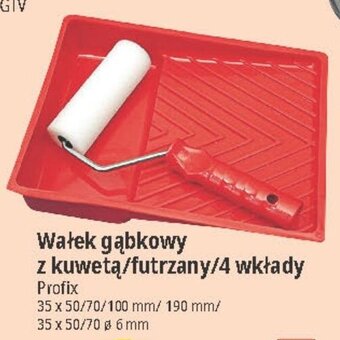 Wałek gąbkowy z kuwetą/futrzany/4 wkłady Profix