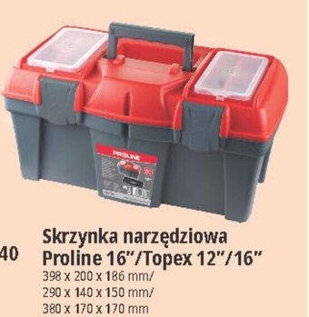 E.Leclerc Skrzynka narzędziowa Proline 16"/Topex 12"/16" oferta