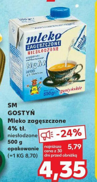 Kaufland SM GOSTYŃ Mleko zagęszczone 4% tł. 500 g oferta