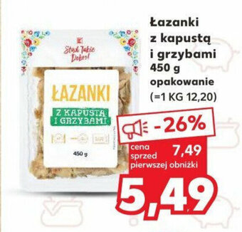 Kaufland Łazanki z kapustą i grzybami 450 g oferta