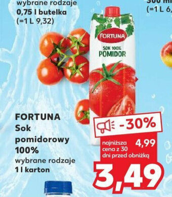 Kaufland FORTUNA Sok pomidorowy 100% 1 l oferta