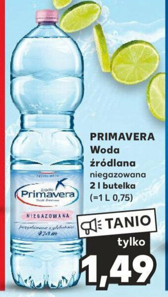 Kaufland PRIMAVERA Woda źródlana 2 l oferta