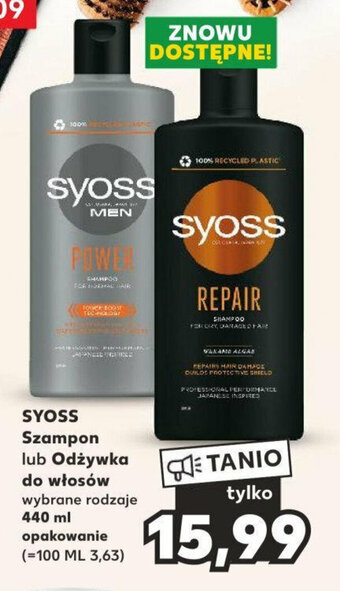Kaufland SYOSS Szampon lub Odżywka do włosów 440 ml oferta